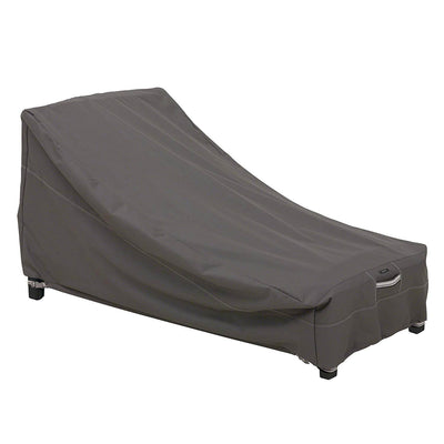 Classic Accessories Ravenna Outdoor Patio Chaise Lounge Cover, Large, Dark Taupe