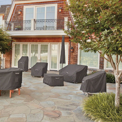 Classic Accessories Ravenna Outdoor Patio Chaise Lounge Cover, Large, Dark Taupe