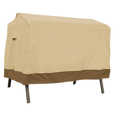 Classic Accessories Veranda 3 Seat Backyard Patio Canopy Swing Cover, Pebble
