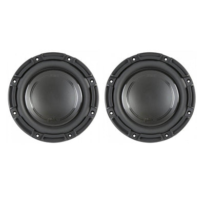 Polk Audio DB+ 8 Inch 750 Watt 4 Ohm DVC Marine, ATV & Car Subwoofer (2 Pack)