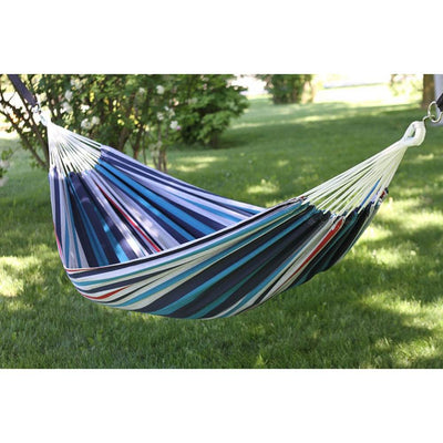 Vivere Brazilian Style Durable Cotton Double Outdoor Hammock, White (2 Pack)