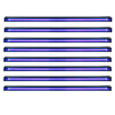 American DJ Startec 48" 20W Stage Party UV LED Black Light Strip Bar (8 Pack)