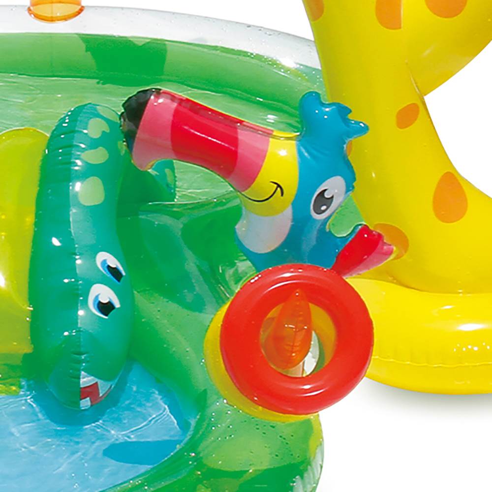 Summer Waves 101in x 75in Inflatable Jungle Play Center Kiddie Pool (2 Pack)