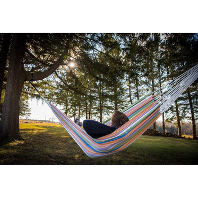 Vivere Brazilian Style Durable Cotton Double Outdoor Hammock, White (5 Pack)