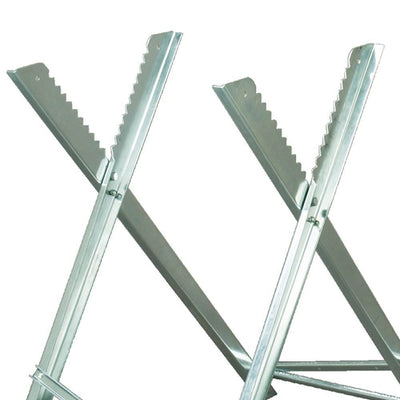 Timber Tuff Portable Adjustable Lumber Log Holder Logging Saw Stand (2 Pack)
