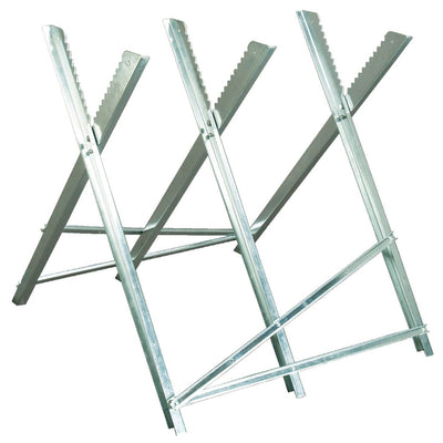 Timber Tuff Portable Adjustable Lumber Log Holder Logging Saw Stand (3 Pack)
