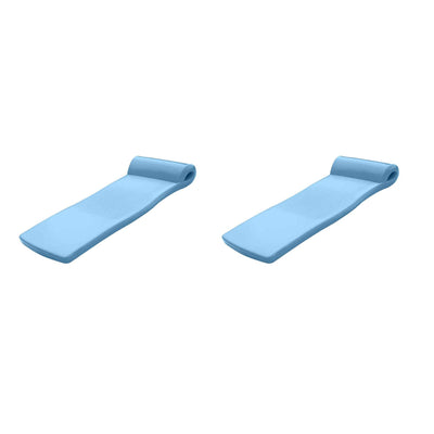 TRC Recreation Super Soft Swimming Pool Float Water Lounger Raft, Blue (2 Pack)