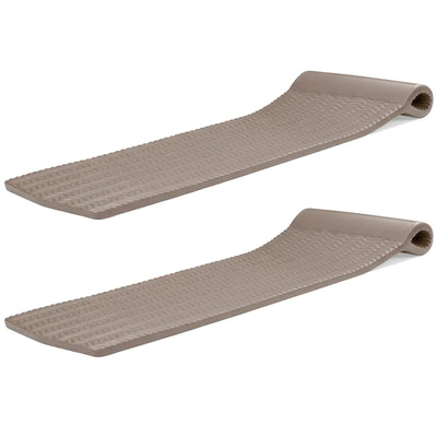 TRC Recreation Serenity 70 In. Foam Mat Raft Lounger Pool Float, Bronze (2 Pack) - VMInnovations