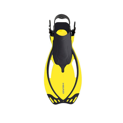 HEAD Pirate Dry Youth Yellow Snorkeling Mask & Flippers Set, S/M (Open Box)