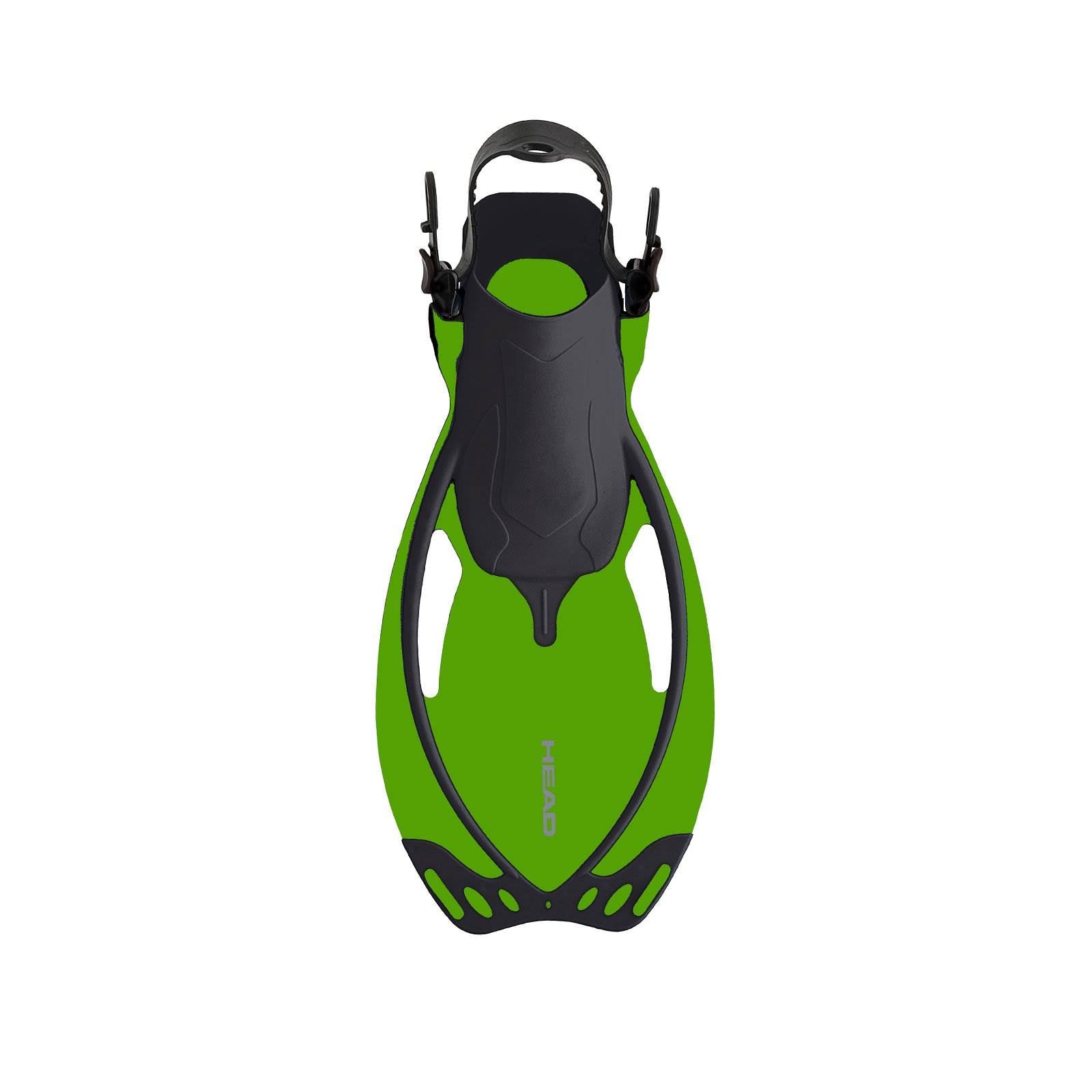 HEAD Pirate Dry Youth Green Snorkeling Scuba Mask/Flippers w/ Bag, S/M(Open Box)