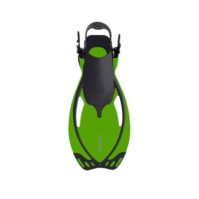 HEAD Pirate Dry Youth Green Snorkeling Scuba Mask/Flippers w/ Bag, S/M(Open Box)