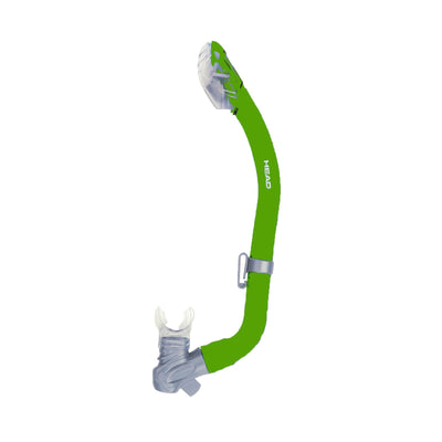 HEAD Pirate Dry Youth Green Snorkeling Scuba Mask/Flippers w/ Bag, S/M(Open Box)