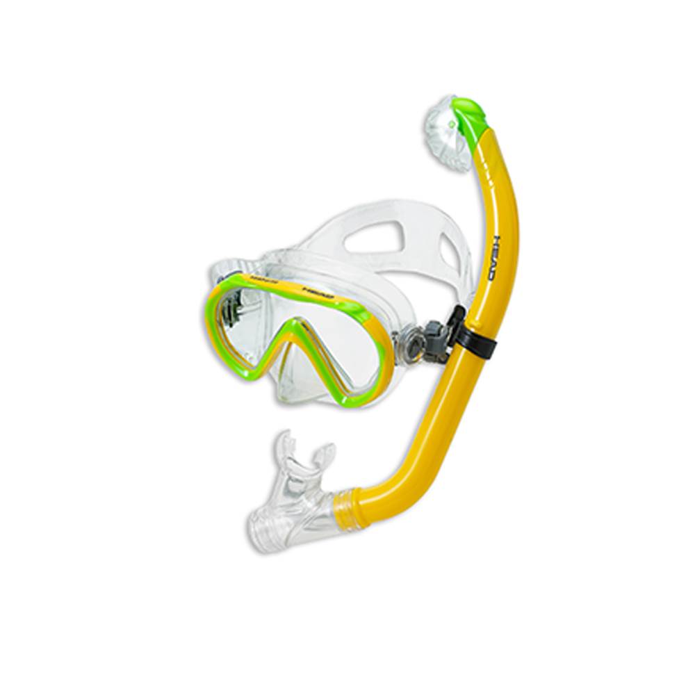 HEAD Sea Pals Jr. Kid's Children's Frog Snorkeling Swim Set, L/XL (Open Box)