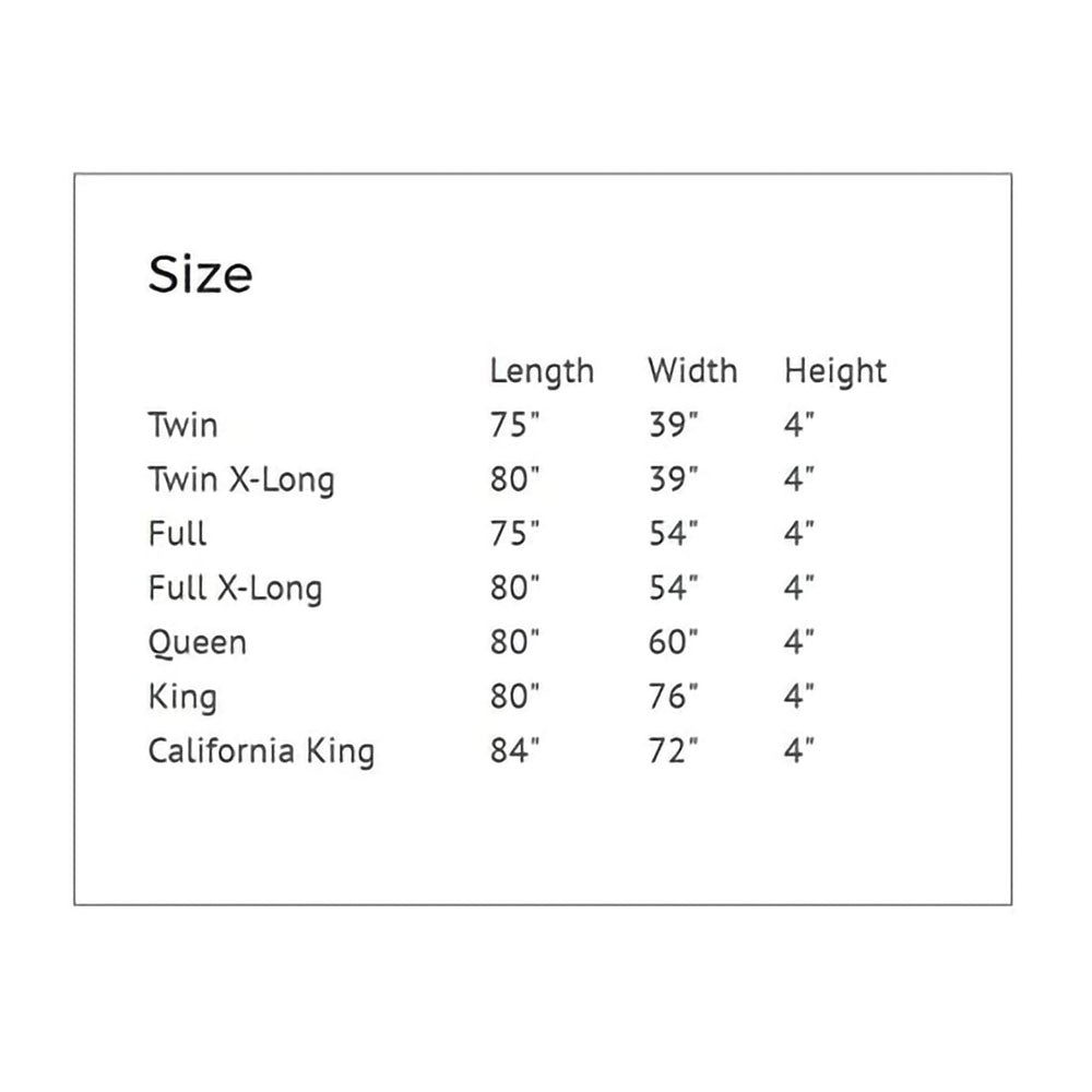 Classic Brands Instant Foundation Low Profile 4 In Box Spring Replacement, Full