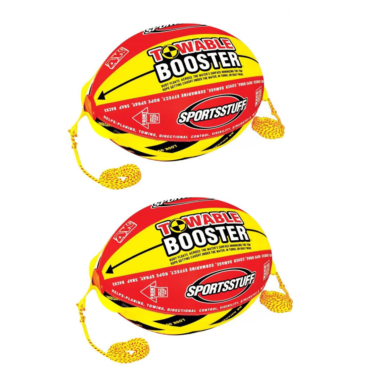 Airhead SPORTSSTUFF Boat Tubing Towable 4K Booster Ball Towing System (2 Pack)