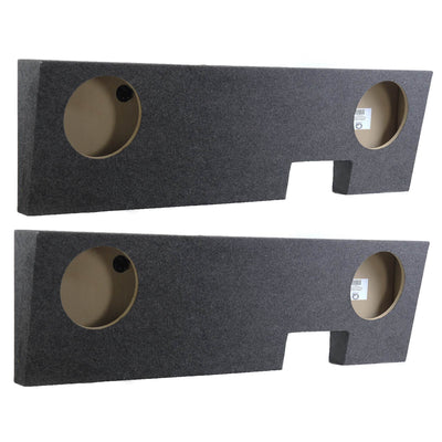 Q-Power Dual 10" Sub Box For Ford F250/350/450 Truck Super Duty 04-16 (2 Pack)