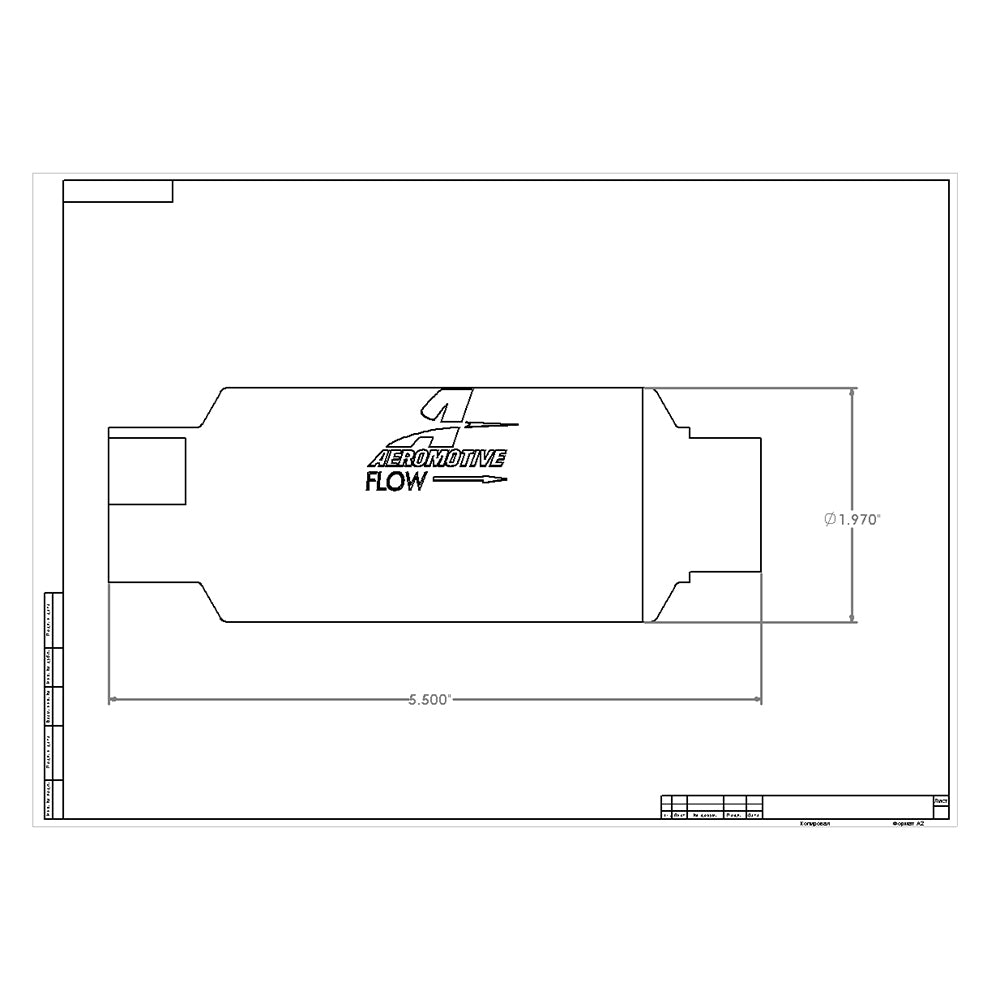 Aeromotive 12301 In-Line Filter 10 Micron Fabric Element, Red Finish (Open Box)