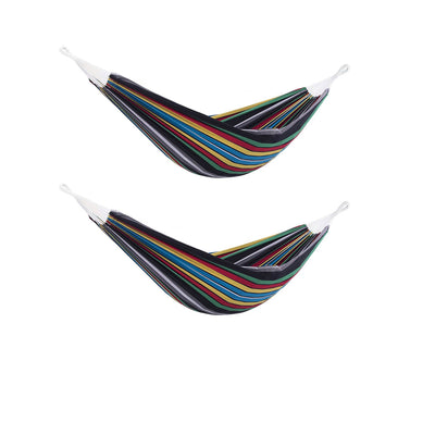 Vivere Brazilian Style Rio Outdoor Comfortable Night 2-Person Hammock (2 Pack)