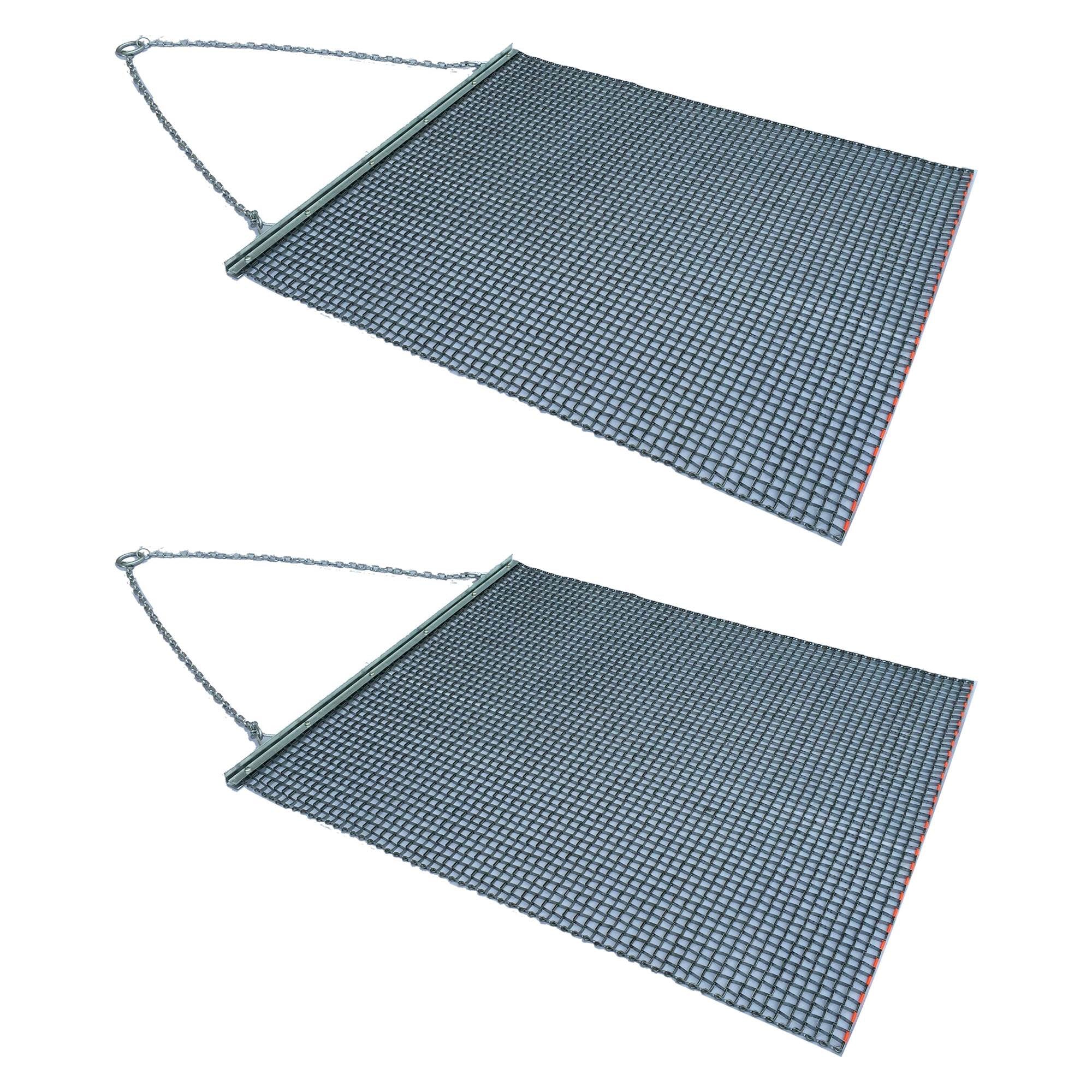 Yard Tuff ATV/UTV 6' x 8' Zinc Plated Field Surface Leveling Drag Mat (2 Pack)