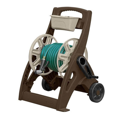 Suncast 225 Foot Capacity Hosemobile Pro Garden Hose Reel Cart, Mocha (3 Pack)