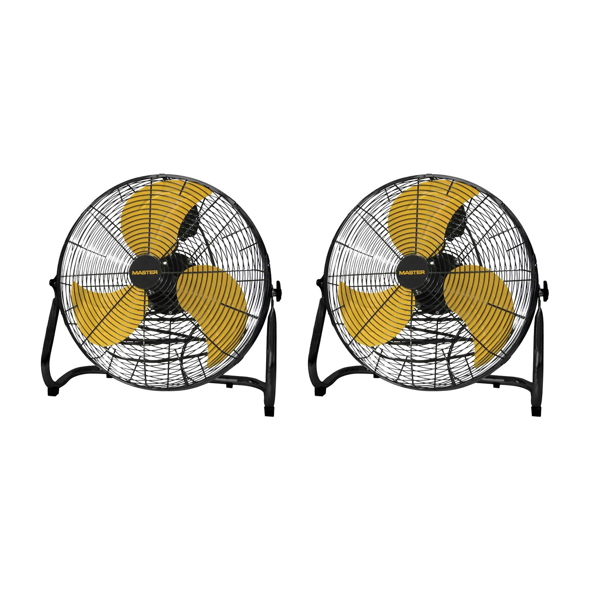 Master Heavy Duty Steel Portable Floor Circulation High Velocity Fan (2 Pack) - VMInnovations
