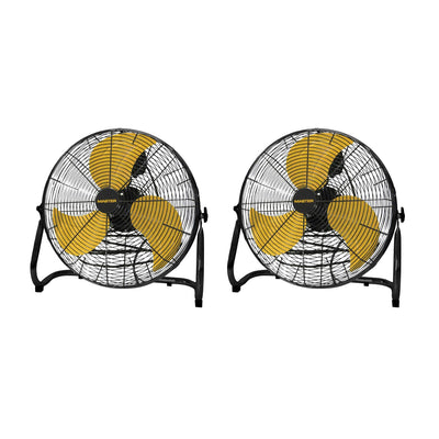 Master Heavy Duty Steel Portable Floor Circulation High Velocity Fan (2 Pack) - VMInnovations