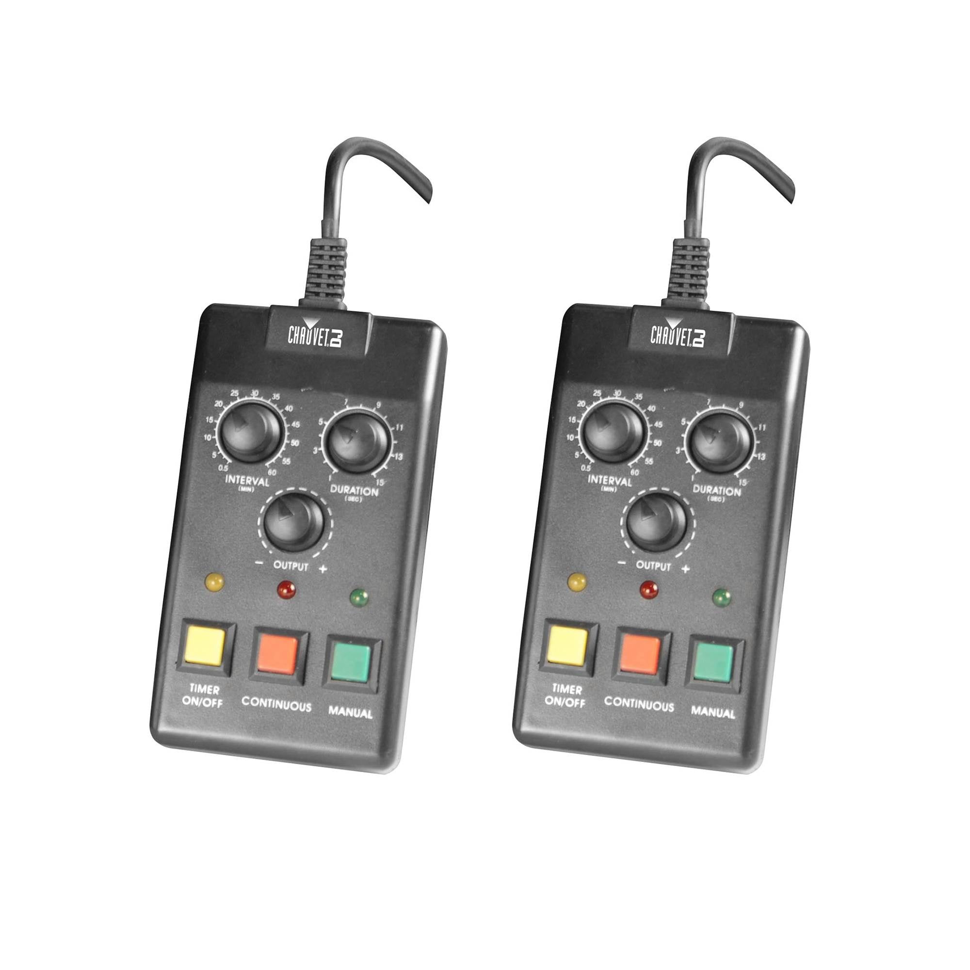 Chauvet DJ FC-T Hurricane H1300 H1100 H901 Fog Machine Remote Timer (2 Pack)