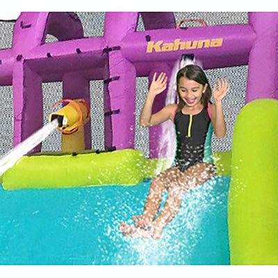 Kahuna Mega Blast Inflatable Backyard Kiddie Pool and Slide Water Park  (2 Pack)