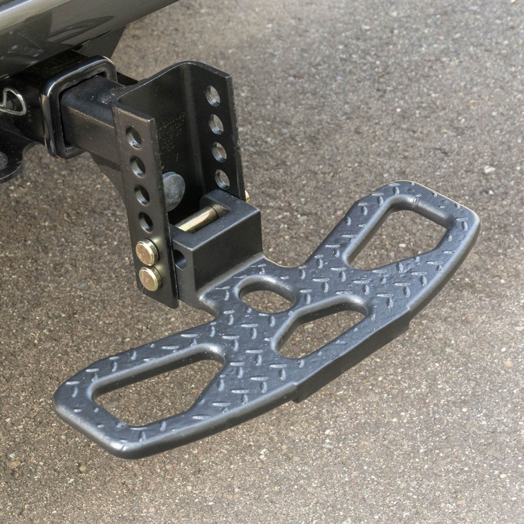 Curt Front & Rear Channel Mount Folding Trailer Tow Hitch Step (Open Box)