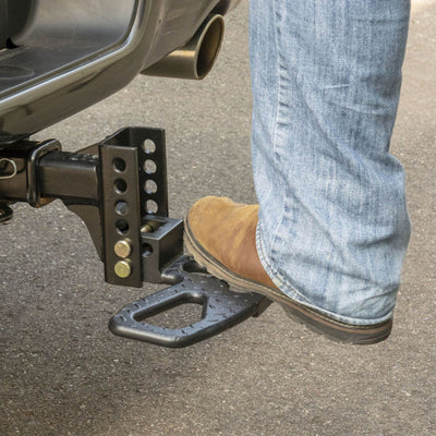 Curt Front & Rear Channel Mount Folding Trailer Tow Hitch Step (Open Box)