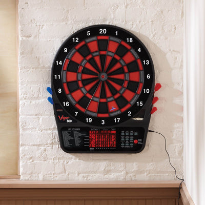 Viper 800 Electronic Soft Tip Dartboard Set with Darts for Game Room (4 Pack)