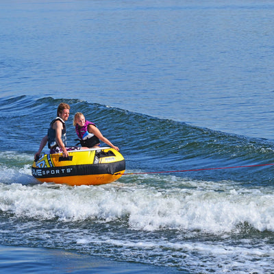 Rave Sports 02639 Blade 2 Rider Inflatable Boat Towable Water Ski Tube (2 Pack)