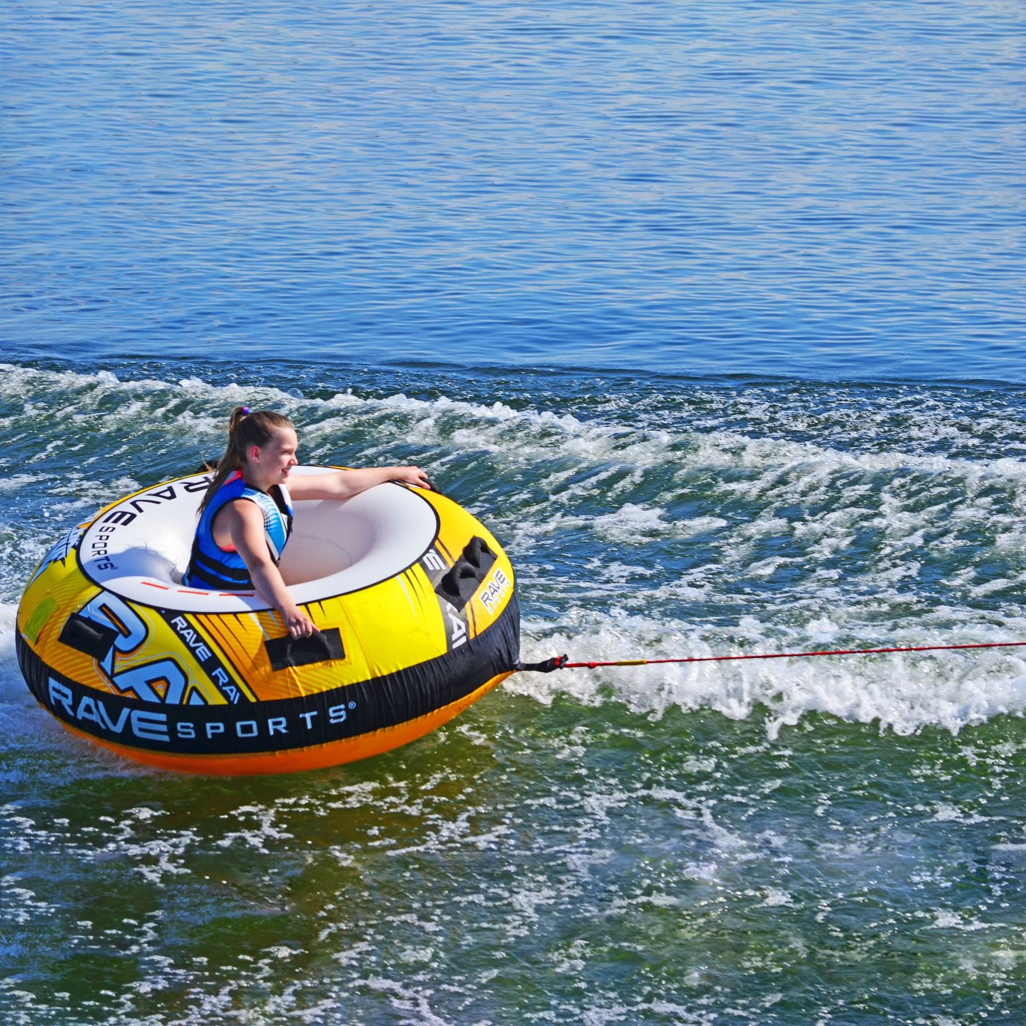 Rave Sports 02639 Blade 2 Rider Inflatable Boat Towable Water Ski Tube (2 Pack)