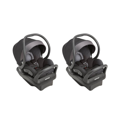 Maxi-Cosi Mico Max 30 Rear Facing Baby Infant Car Seat with Base, Black (2 Pack)