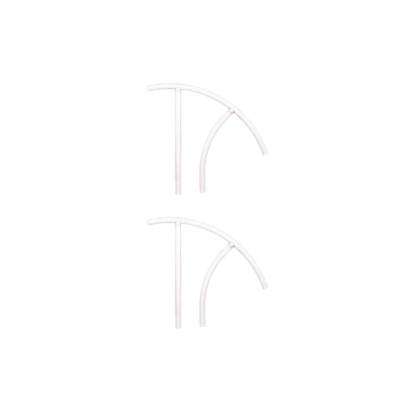 Saftron TRTD 130-W High Impact Marine Grade Triton Grab Rail, White (2 Pack) - VMInnovations