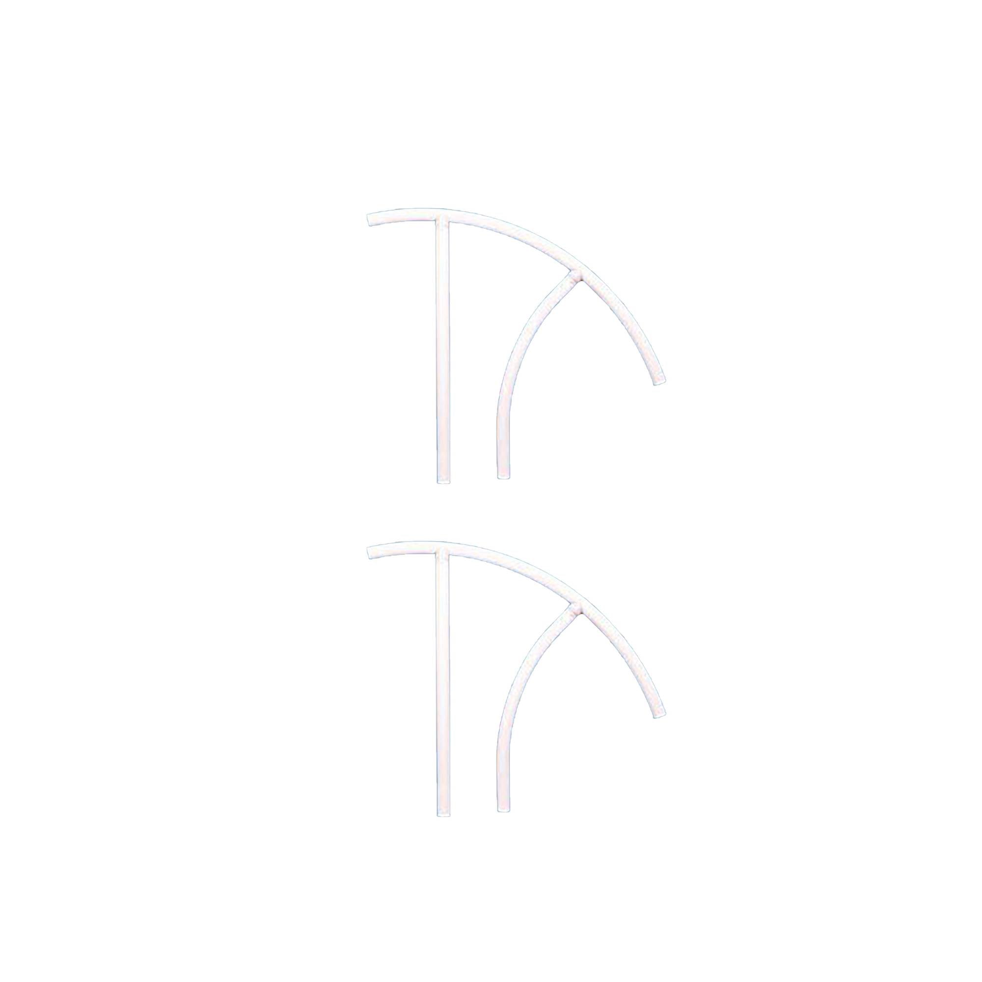 Saftron TRTD 130-W High Impact Marine Grade Triton Grab Rail, White (2 Pack) - VMInnovations