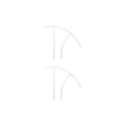 Saftron TRTD 130-W High Impact Marine Grade Triton Grab Rail, White (2 Pack) - VMInnovations