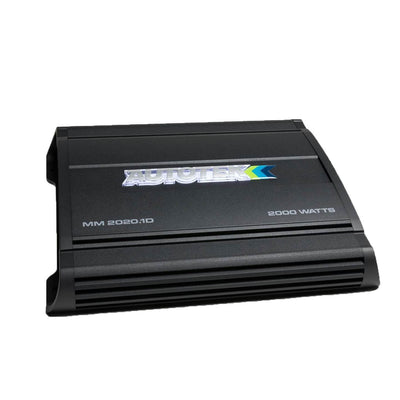 Autotek Mean Machine 2000W Mono Amplifier 1 Ohm Stable Car Audio Amp (2 Pack)