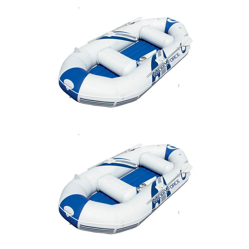 Bestway 115" x 50" x 18" Hydro Force Marine Pro Inflatable Boat Raft (2 Pack)