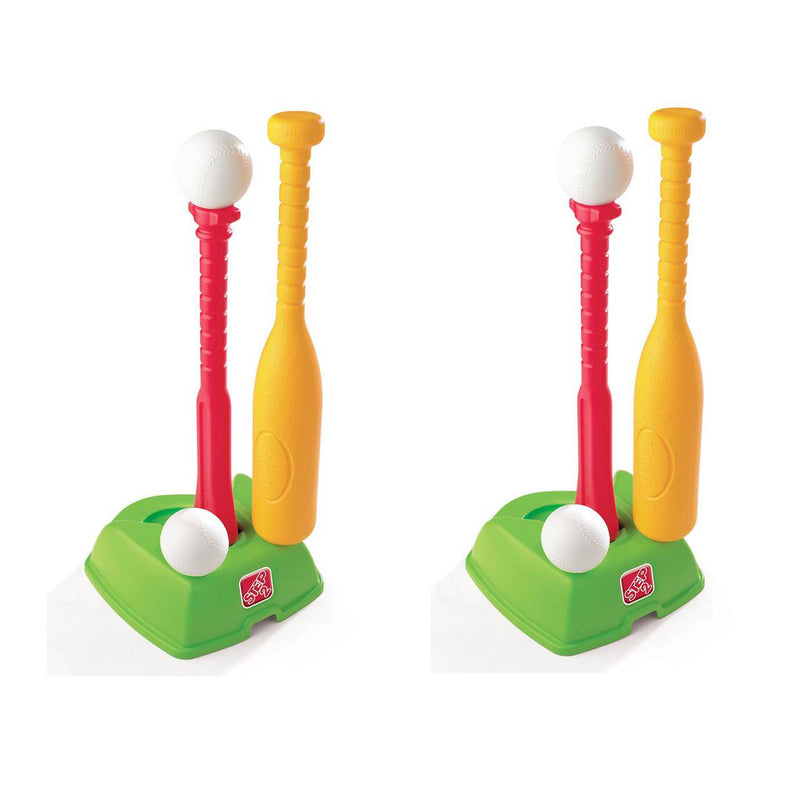 Step2 Toddler T-Ball & Golf Indoor Outdoor Learning Sports Play Set (2 Pack)
