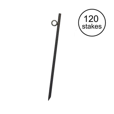 Yard Tuff Grip Rebar 18 Inch Steel Durable Tent Canopy Ground Stakes (120 Pack)