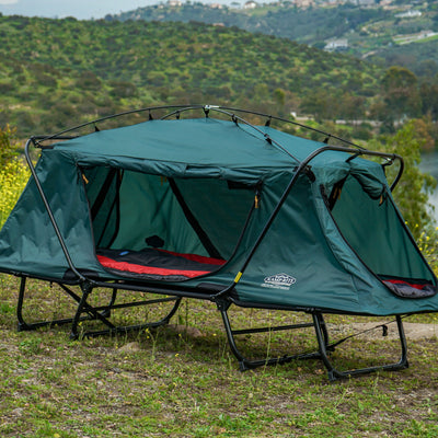 Kamp-Rite DTC447 Oversized Elevated Tent Cot, Chair, Tent, & Rainfly (Open Box) - VMInnovations