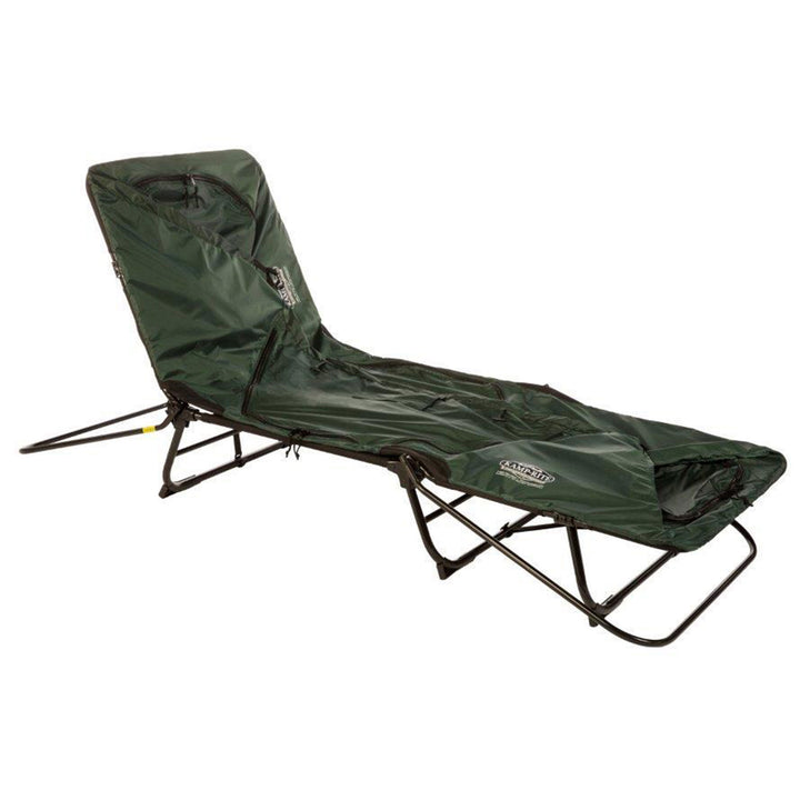 Kamp-Rite Oversized Quick Setup 1 Person Cot, Lounge Chair, & Tent w/Domed Top - VMInnovations