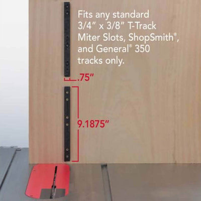 Microjig GR100 Woodworking 3 Directional Table Saw Pushblock, Miter Bars & Stops