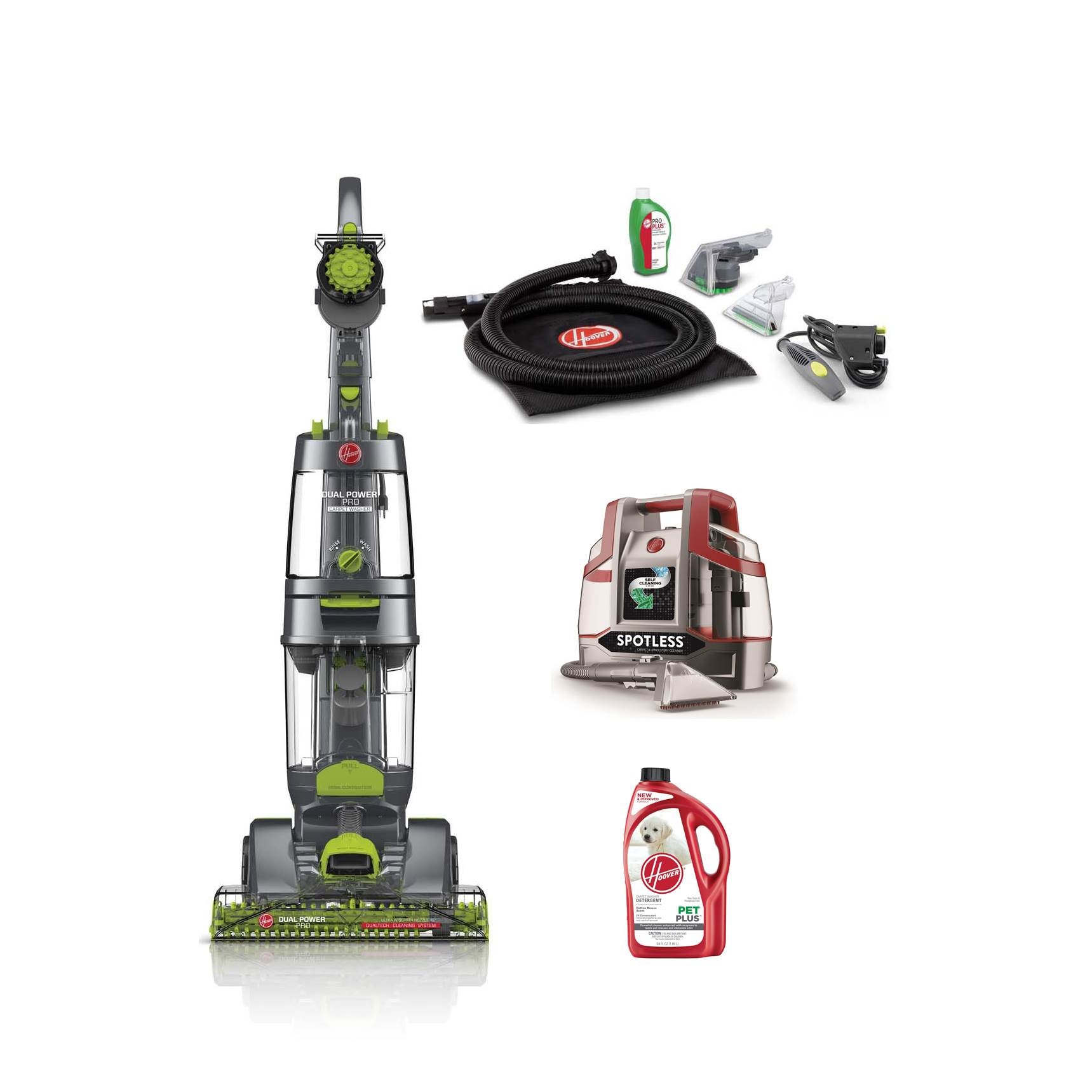 Hoover Dual Power Pro Deep Carpet Cleaner, Spot Stain Cleaner & Odor Remover - VMInnovations