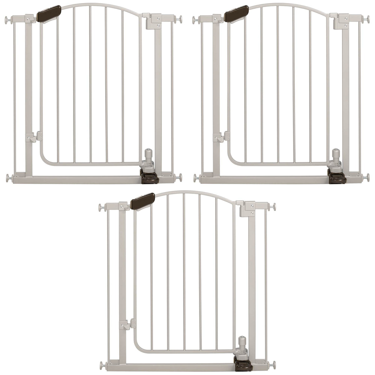 Summer Infant 27190 Step to Open Baby/Pet Metal Pressure Mount Gate (3 Pack)