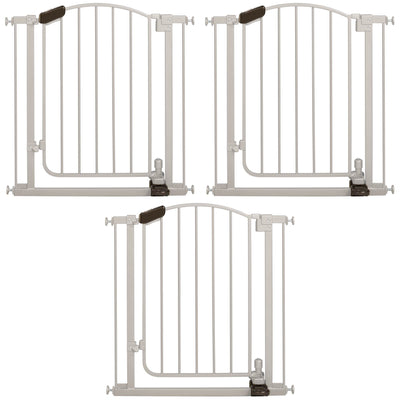 Summer Infant 27190 Step to Open Baby/Pet Metal Pressure Mount Gate (3 Pack)