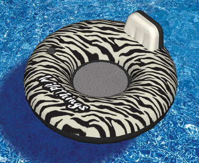 Swimline Inflatable Swimming Pool Wild Things Zebra Print Float Raft (2 Pack)