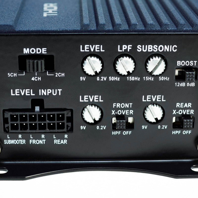 Hifonics THOR Compact 600 Watt 5 Channel Marine ATV Audio Amplifier (2 Pack)