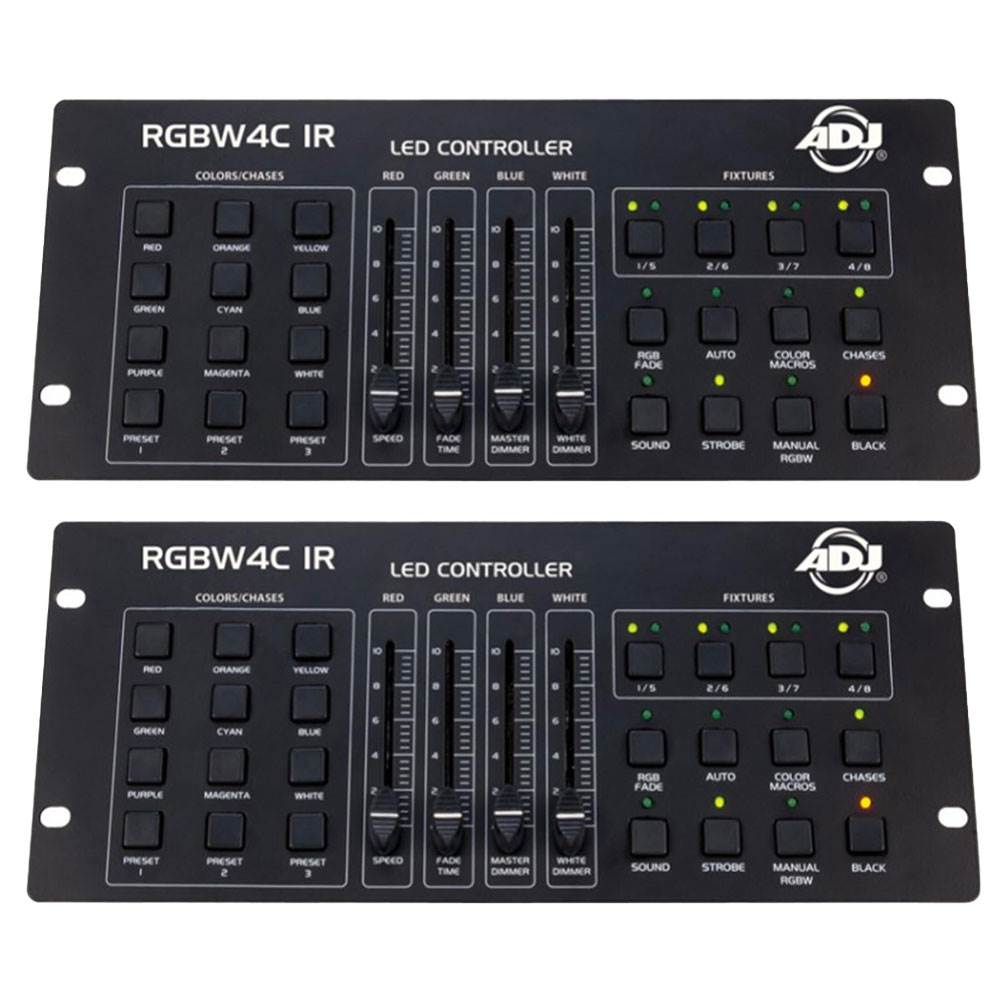 American DJ 32 Channel RGB/RGBW/RGBA LED DMX Lighting Controller (2 Pack)